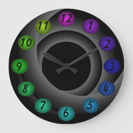 Farbzeitgenosse-Designer der Unendlichkeits-3D Große Wanduhr