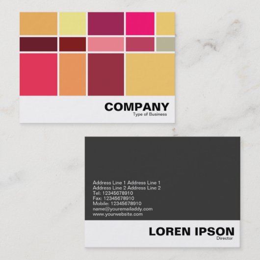 Farbzusammensetzung Visitenkarte (Vorne/Hinten)