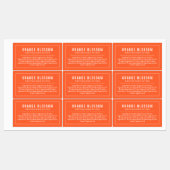 Farbzutaten an weißen Grenzen und Linien Etiketten (Blatt)