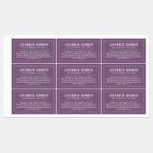 Farbzutaten an weißen Grenzen und Linien Etiketten (Blatt)