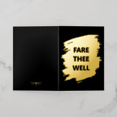 "Fare Thee Well" New Job Foil Card (Äußere Ablage)