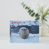 Fåret Fjun julkort Postkarte (Stehend Vorderseite)