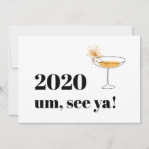 Farewell 2020 Moderner Schriftart Cocktail