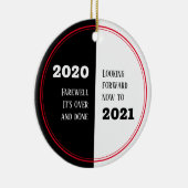 FAREWELL 2020 | Perspektiven 2021 | Neujahr Keramik Ornament (Rechts)