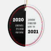 FAREWELL 2020 | Perspektiven 2021 | Neujahr Keramik Ornament (Links)