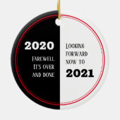 FAREWELL 2020 | Perspektiven 2021 | Neujahr Keramik Ornament (Hinten)
