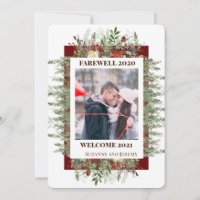 Farewell 2020 Welcome 2021 Holiday Foto Pine