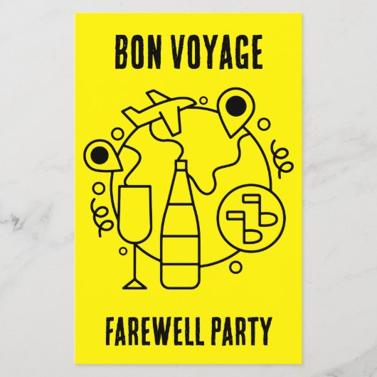 Farewell Bon Voyage Party Flyer (Vorne)