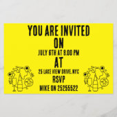 Farewell Bon Voyage Party Flyer (Hinten)