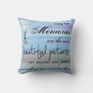 Farewell Bonvoyage Geschenk Hot Air Ballon Name hi Kissen