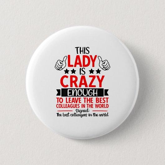 Farewell Coworker Leaving Job, Coworker Going Away Button (Vorderseite)