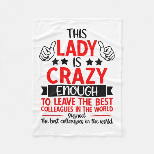 Farewell Coworker Leaving Job, Coworker Going Away Fleecedecke (Vorderseite)