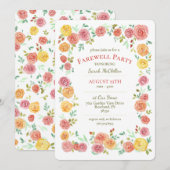 Farewell Party Blumenladen Einladung (Vorne/Hinten)