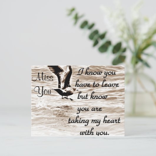 Farewell_ Postkarte (Stehend Vorderseite)