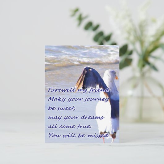 Farewell_ Postkarte (Stehend Vorderseite)