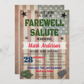 Farewell Soldier Party Einladung (Vorne/Hinten)