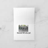 Farewell South Africa Elephant Card Dankeskarte (Innenseite)