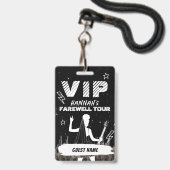 Farewell Tour Punk Rock VIP Pass Ausweis (Vorderseite mit Schlüsselband)