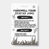 Farewell Tour Punk Rock VIP Pass Ausweis (Rückseite)