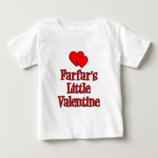 Farfar's Little Valentine Baby T-shirt (Vorderseite)