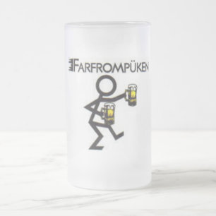 farfrompüken mattglas bierglas