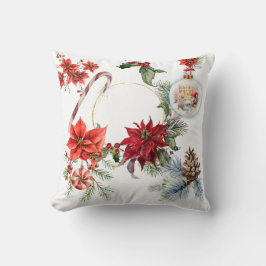 Färglös julfoto-dekorativ fyllning kudde kissen