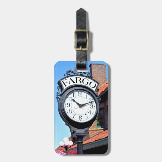 Fargo Clock Gepäckanhänger (Vorderseite vertikal)