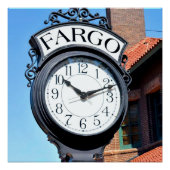 Fargo Clock Poster (Vorderseite)