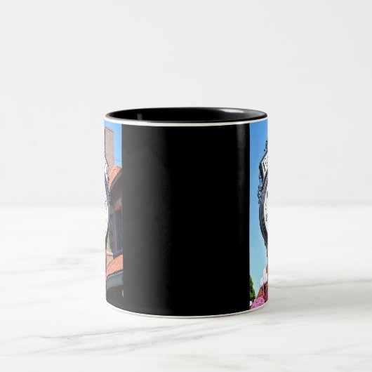 Fargo Clock Zweifarbige Tasse (Mittel)