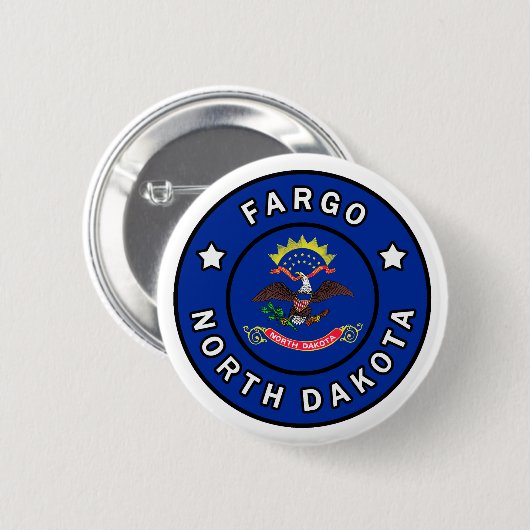 Fargo North Dakota Button (Vorne & Hinten)