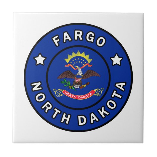 Fargo North Dakota Fliese (Vorderseite)