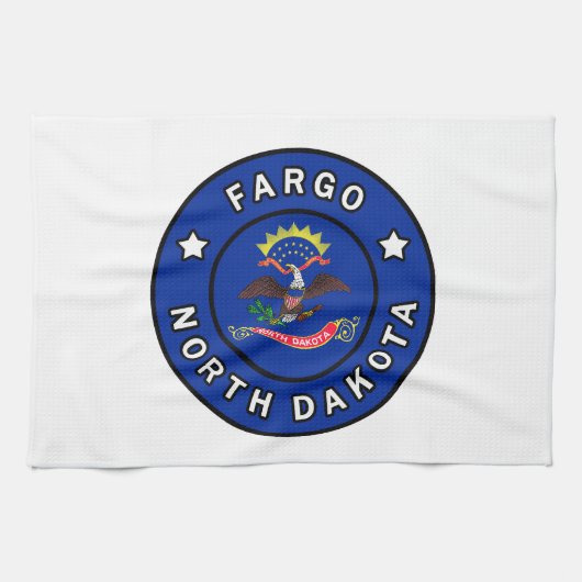 Fargo North Dakota Geschirrtuch (Horizontal)