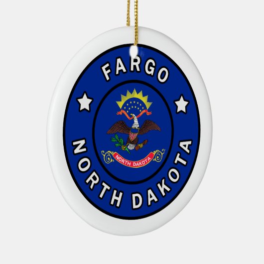 Fargo North Dakota Keramik Ornament (Rechts)