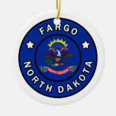 Fargo North Dakota Keramik Ornament (Vorne)