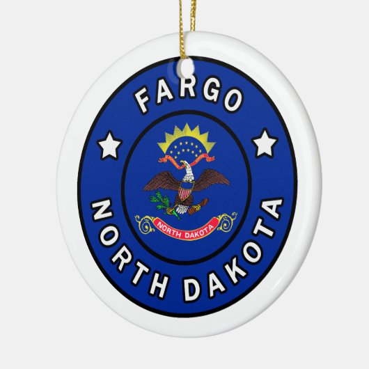 Fargo North Dakota Keramik Ornament (Links)