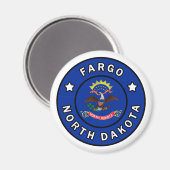 Fargo North Dakota Magnet (Vorderseite/Rückseite)