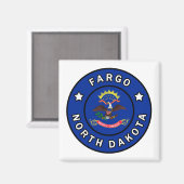 Fargo North Dakota Magnet (Vorderseite/Rückseite)