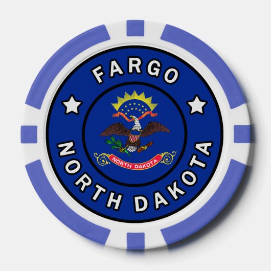 Fargo North Dakota Pokerchips (Vorderseite)