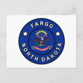 Fargo North Dakota Postkarte (Vorderseite)