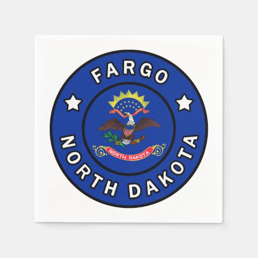 Fargo North Dakota Serviette (Vorderseite)