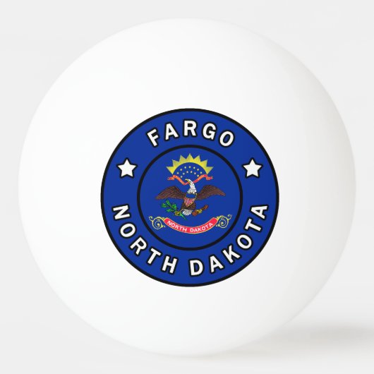 Fargo North Dakota Tischtennisball (Vorderseite)