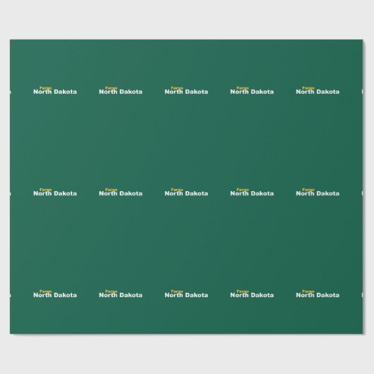 Fargo, North Dakota Wrapping Paper Geschenkpapier (Flach)
