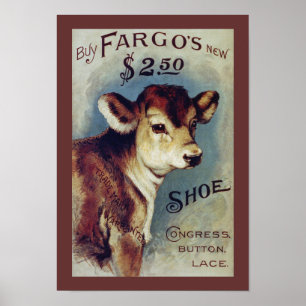 Fargos neue Vintage Schuhmarke Poster