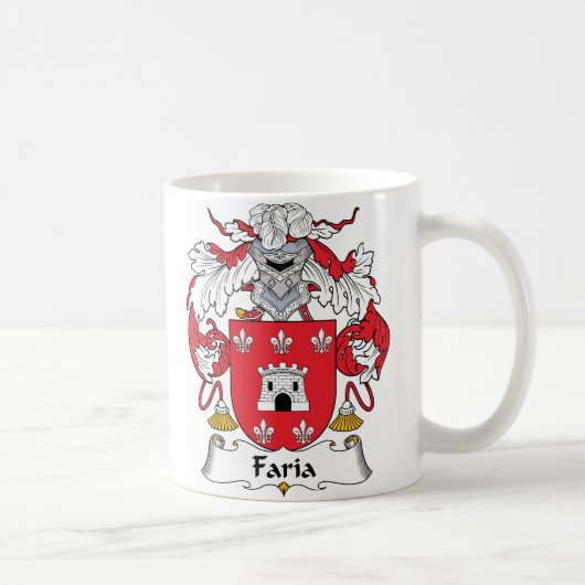 Faria Familienwappen Kaffeetasse (Rechts)