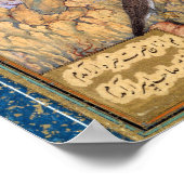 Farid al-Din'Attar Der Kurs der Vögel Poster (Ecke)