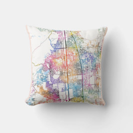 Faridabad Haryana city Map Kissen