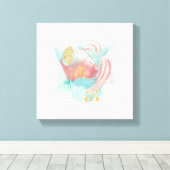 Faridas Abstrakt - Gereizte Farben Leinwanddruck (Insitu (Holzboden))