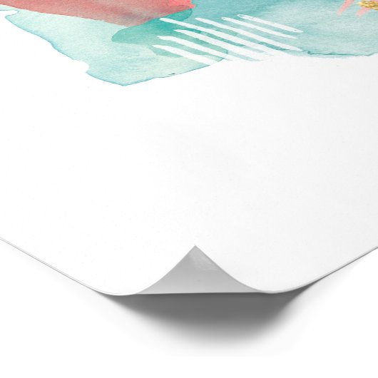 Faridas Abstrakt - Geruchsfarben 2 Poster (Ecke)