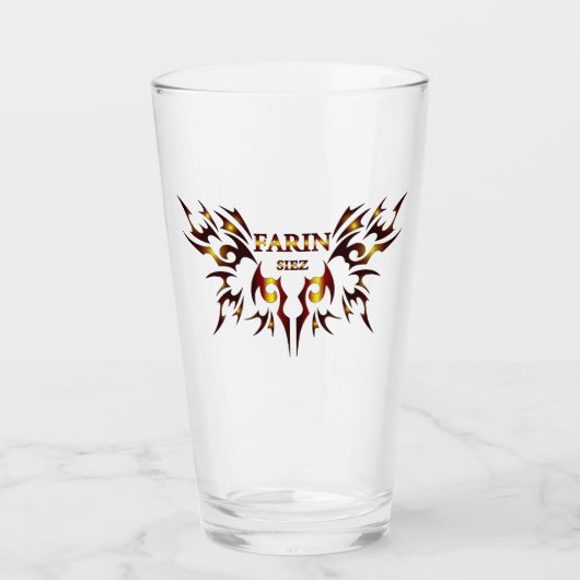 Farin Siez Trinkgeschirr Glas (Vorderseite)