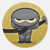 Farkin' Ninja Runder Aufkleber (Vorderseite)